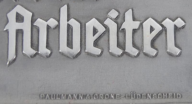 Large Third Reich RAD Labor Service Plaque with A-H Quote — image 2