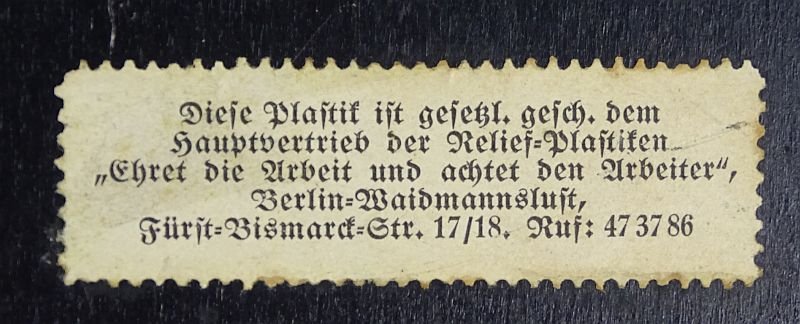 Large Third Reich RAD Labor Service Plaque with A-H Quote — image 4