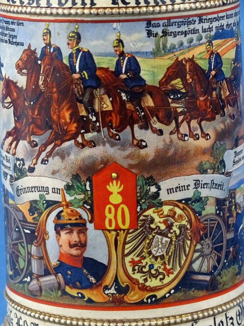 Named Imperial German 80th (3rd Upper Alsatian) Field Artillery Regiment Reservist Stein — image 2