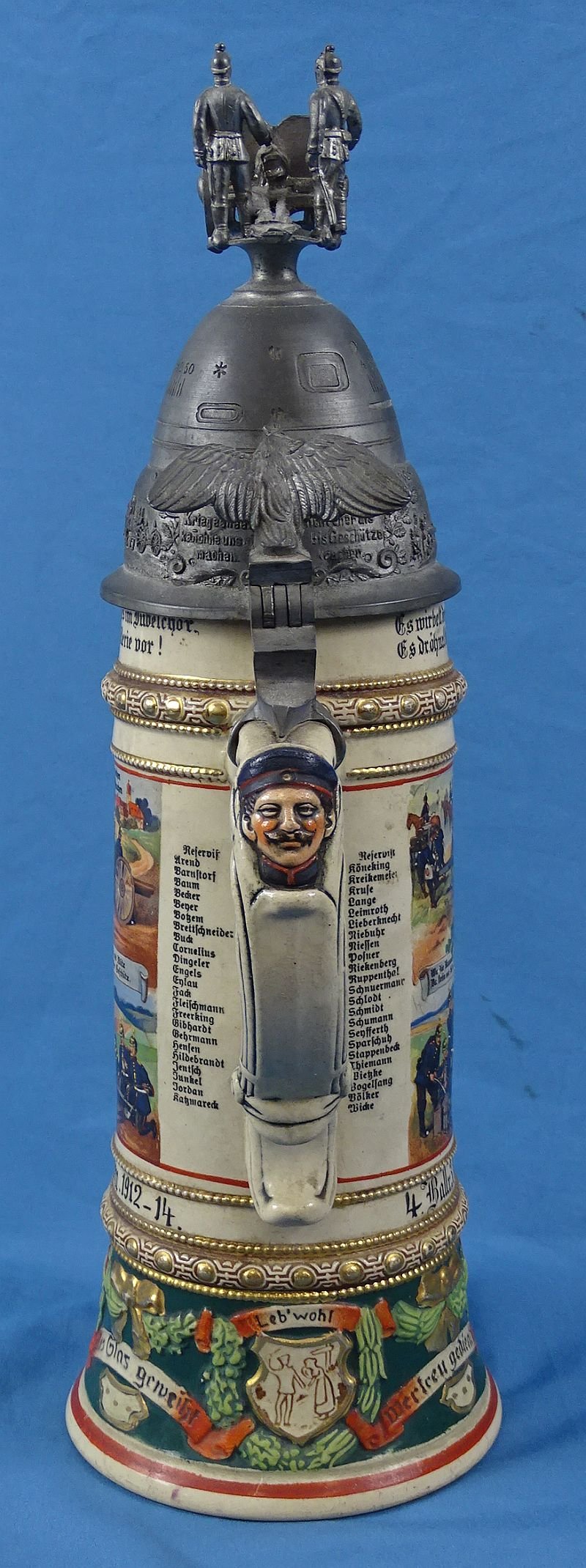 Named Imperial German 80th (3rd Upper Alsatian) Field Artillery Regiment Reservist Stein — image 4