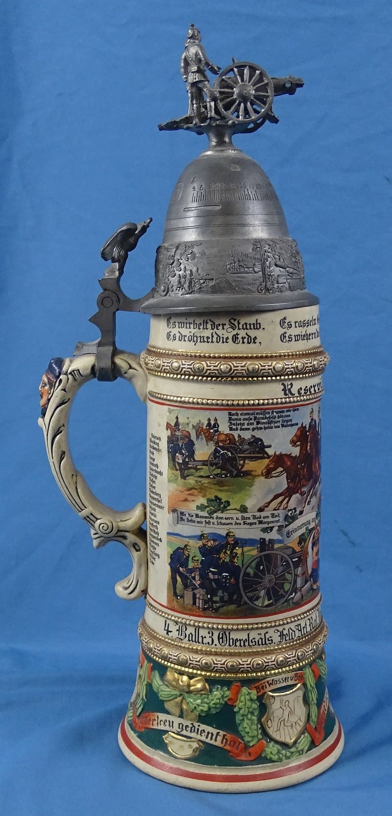 Named Imperial German 80th (3rd Upper Alsatian) Field Artillery Regiment Reservist Stein — image 5