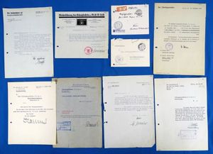 Six Letters to SS Obergruppenfuhrer Friedrich-Wilhelm Kruger, with Two Letters …