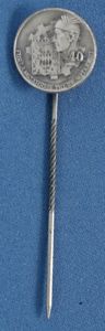 Bavarian 40 Years of Loyal Service Stickpin in 800 Silver