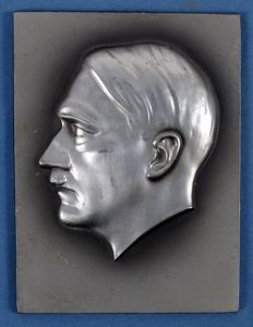 Adolf Hitler Profile Plaque