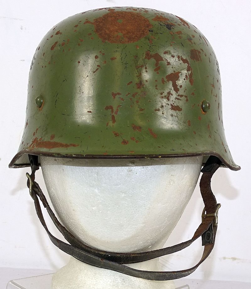 Green M34 Fire Police Helmet — image 2