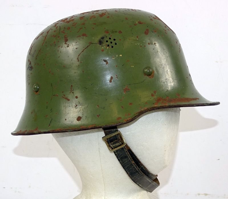 Green M34 Fire Police Helmet — image 3