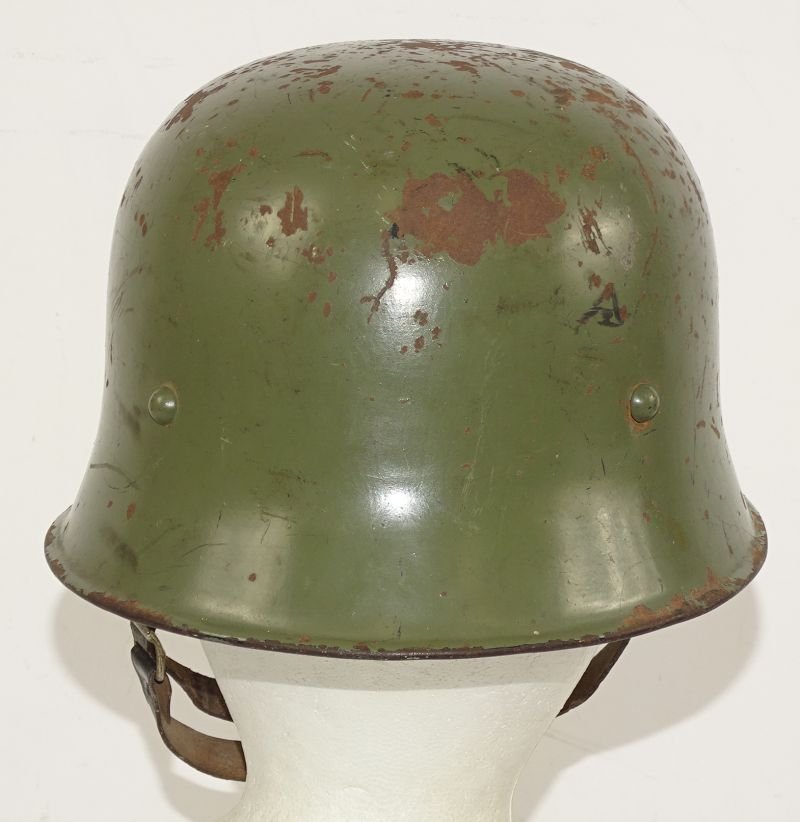 Green M34 Fire Police Helmet — image 4