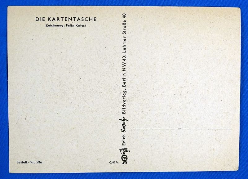 WWII Military Map Case Propaganda Postcard — image 2