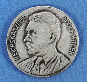 1933 Reichskanzler Adolf Hitler Hessen-Nassau Shooting Association Medallion