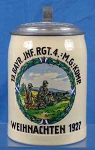 1927 4th Machine Gun Company 19th Bavarian Infantry Regiment Stein