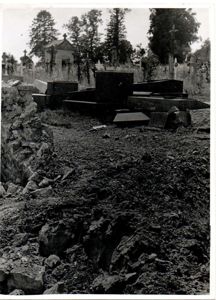 Photograph of Bombed Cemetery Carentan Normandy France , June 17, …