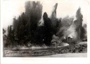 Photograph of Germans Destroying the Cherbourg Port, June, 1944 – …