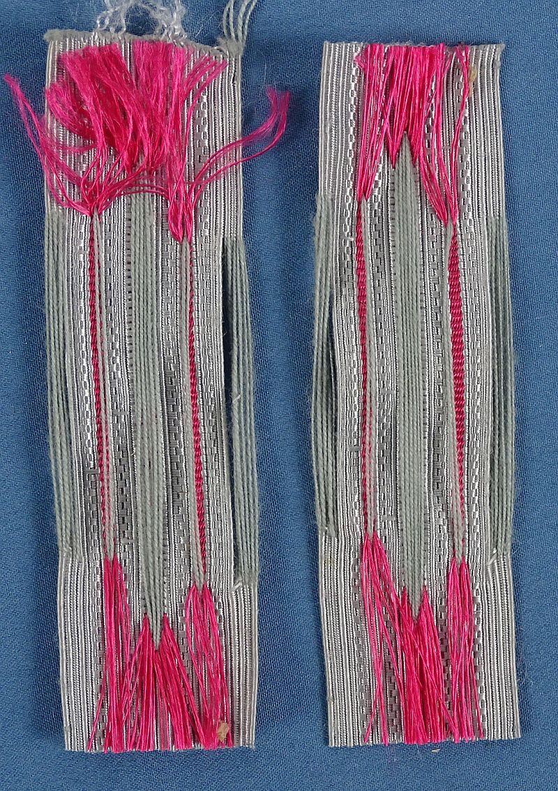 Pair German Fire Police Collar Tabs — image 2