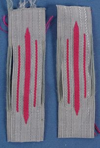 Pair German Fire Police Collar Tabs