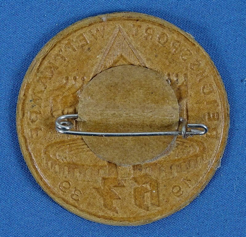 1939 HJ Reichssport Wettkampf Pressed Paper Tinnie — image 2
