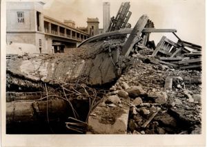 Photograph of Bomb Damage in Cherbourg – June, 1944 – …