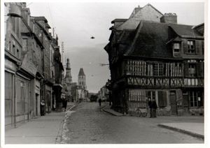 Photograph of Normandy City Orbec – July 29, 1944 – …