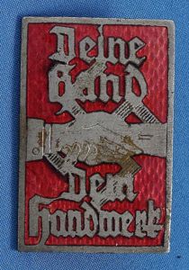 Enamel Worker Badge 'Deine Hand Dem Handwerk'
