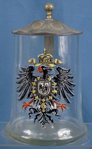 Glass Imperial German Patriotic Stein