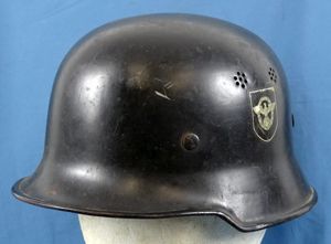 Double Decal M34 Fire Police Helmet with Ersatz Liner