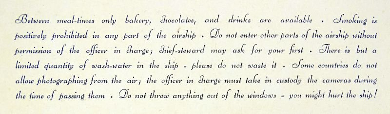 Informational Card for the German Graz Zeppelin on its 1929 Second Voyage to America — image 3