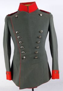 Named and 1918 Dated Tailored Imperial German Field Gray Hauptmann …