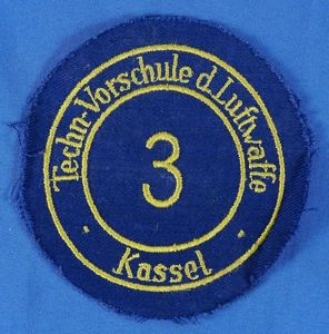 Hitler Youth 'Techn-Vorschule d. Luftwaffe Kassel 3' Patch with RZM …