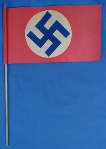 Third Reich Paper Parade Flag 4-1/2 Inches by 8 Inches
