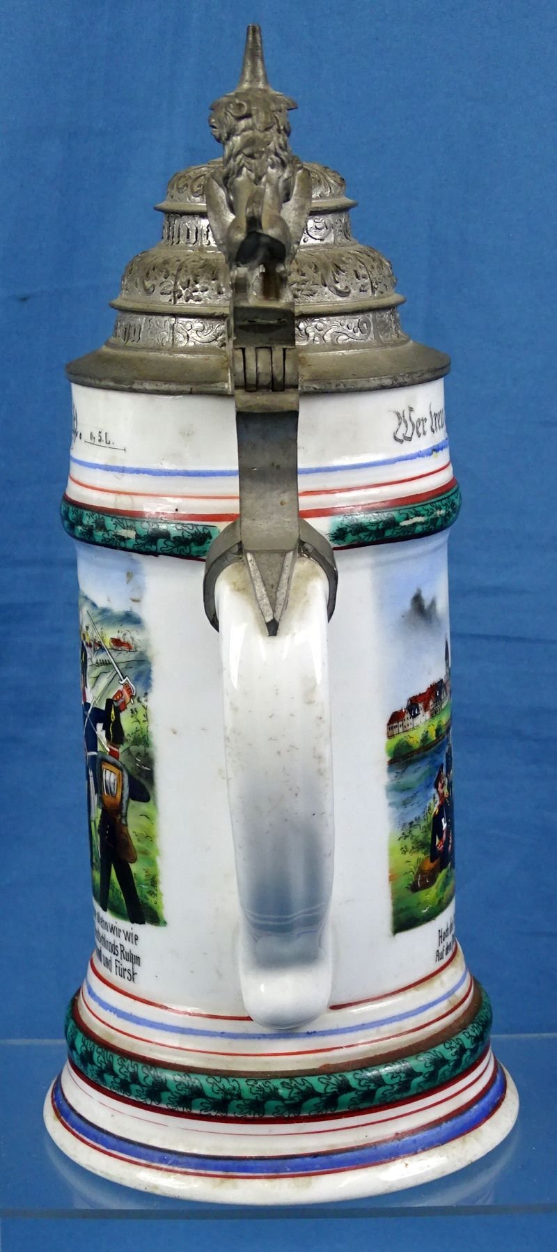 Named Imperial German 120th (2nd Württemberg) Infantry Regiment 'Kaiser William, King of Prussia' Reservist Stein — image 5