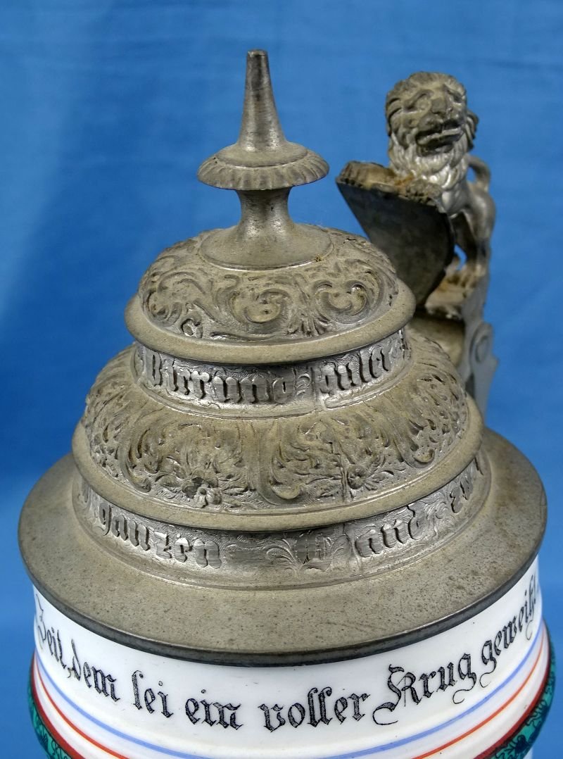 Named Imperial German 120th (2nd Württemberg) Infantry Regiment 'Kaiser William, King of Prussia' Reservist Stein — image 6