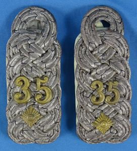 Pair of Imperial German 35th Regiment Oberstleutnant Slip On Shoulder …