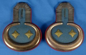 Pair of Imperial German Eisenbahn Railway Unit Hauptmann Epaulettes