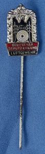 Deutscher Schutzenbund German Shooting Association Luftgewehr Airgun Silver Award Badge …