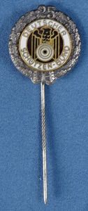 Deutscher Schutzenbund German Shooting Association 25 Year Member Silver Honor …