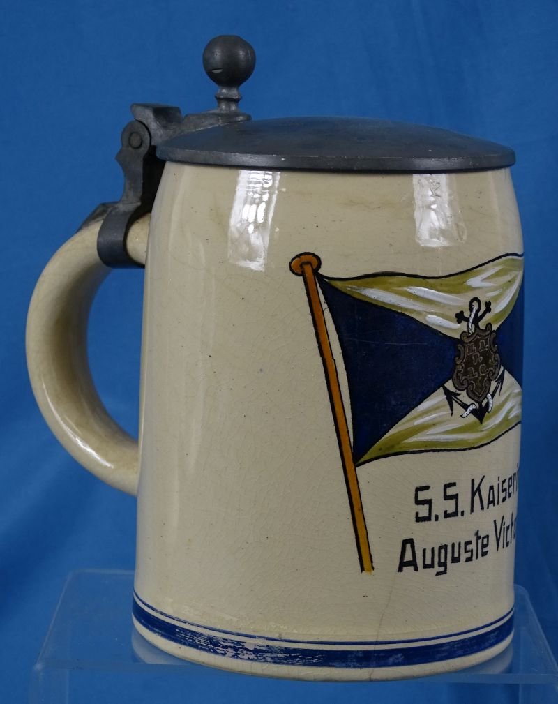 Imperial German Ocean Liner 'S.S. Kaiserin Auguste Victoria' Stein — image 3