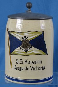 Imperial German Ocean Liner 'S.S. Kaiserin Auguste Victoria' Stein