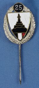 Kyffhauserbund Veterans Organization 25 Year Member Badge Stickpin