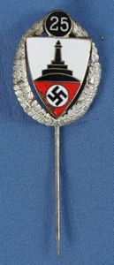 Third Reich DRKB 25 Year Member's Pin