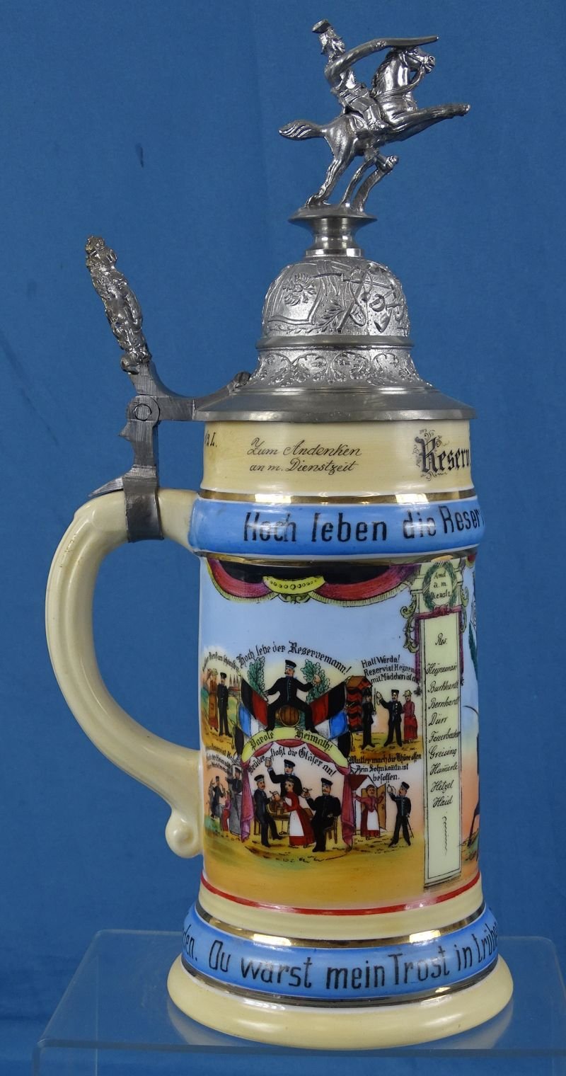 Imperial German 13th Wurttemberg Train Battalion Reservist Stein — image 4