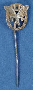 ADAC German Automobile Club Member Badge in Silver Stickpin