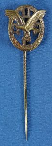 ADAC German Automobile Club Member Badge Stickpin in Bronze