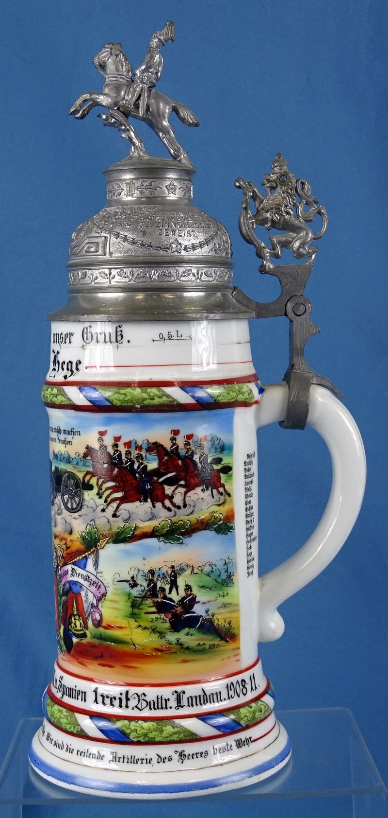 Named Imperial German 5th Royal Bavarian Field Artillery Regiment 'King Alfons XIII of Spain' Reservist Stein — image 3