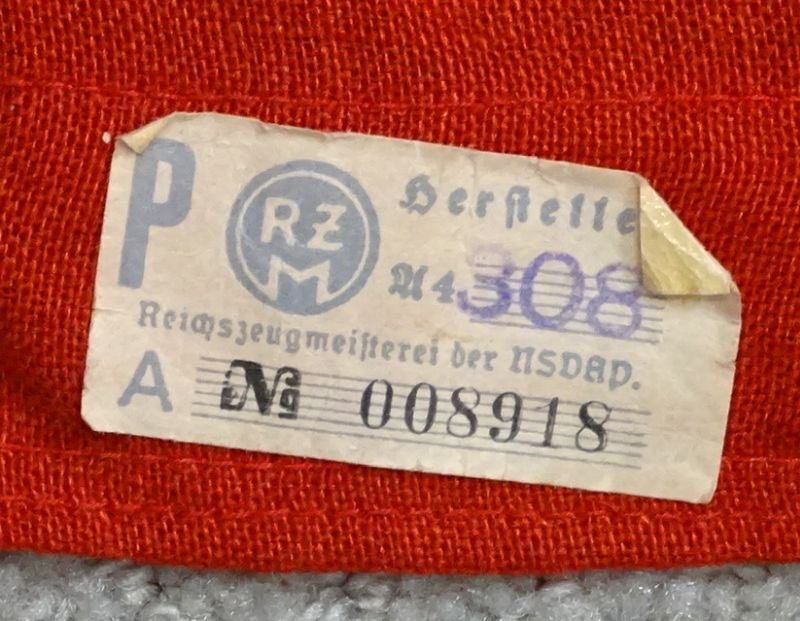 Silver Fringed DAF Labor Front Flag with RZM Tag 44 Inches by 52 Inches — image 3