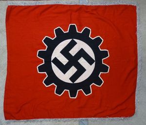 Silver Fringed DAF Labor Front Flag with RZM Tag 44 …