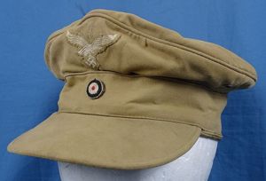 Field Worn Luftwaffe 'Hermann Meyer' Tropical Visor Cap