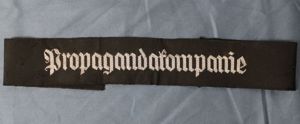 German Army PROPAGANDAKOMPANIE Cufftitle