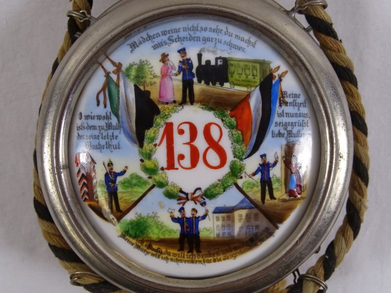 Imperial German 138th (3rd Lower Alsatian) Infantry Regiment Reservist Service Flask — image 3