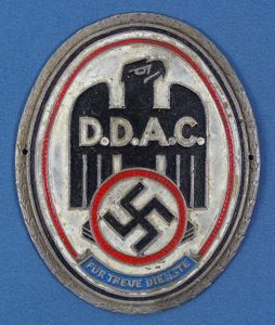 DDAC German Automobile Club Aluminum Faithful Service Plaque