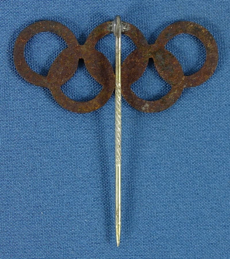 1936 Olympic Games Olympic Rings Stickpin — image 2