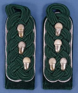 Pair German National Forest Service Officer Shoulder Boards